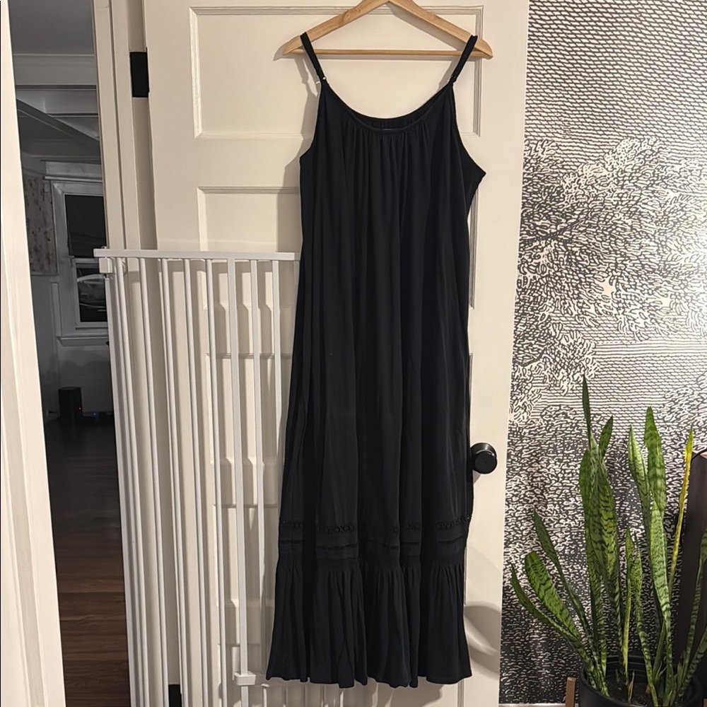 Casual Black Maxi Dress by Anthropologie